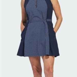 Malbon X Adidas Blue Checkered Golf Dress
